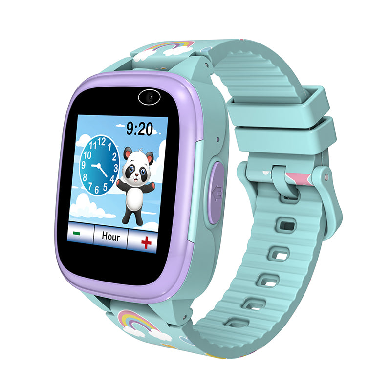 Cactus Cactus Kidoplay Aqua/Purple/Rainbow Band Watch
