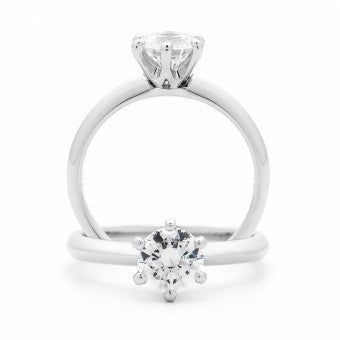 18Ct Yg Wg 1.50Ct Diamond Engangment Ring