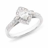 18Ct White Gold Diamond Ring