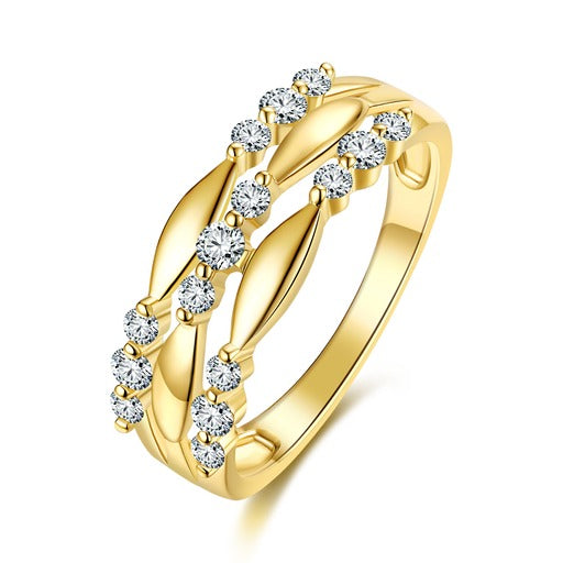 9Ct Yellow Gold Diamonds 0.40Pt Fg Colour Si Clarity Diamond Ring