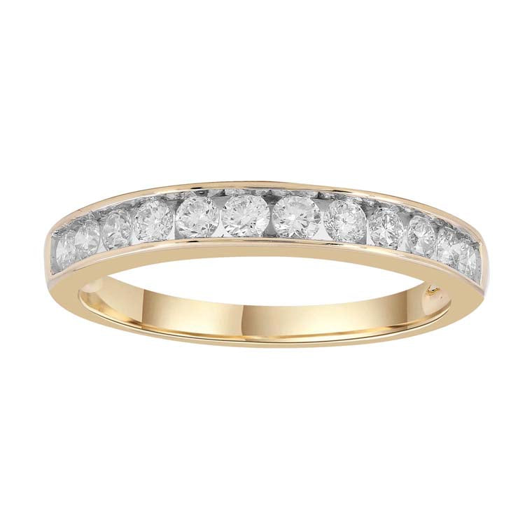 18 Ct Yellow Gold 0.50Ct Diamonds Wedding Ring