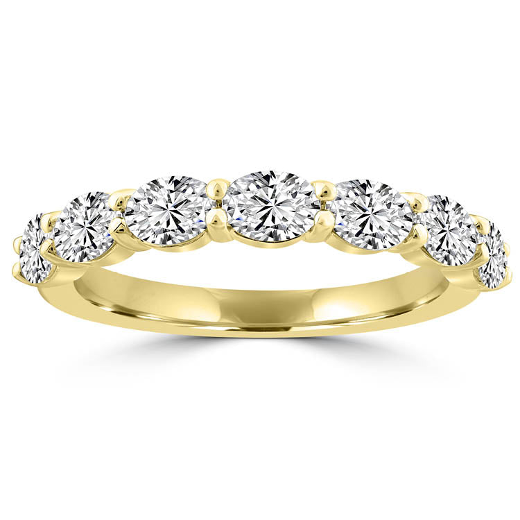 18Ct Yellow Gold 1.30Ct F Vs2 Oval Lab Grown Diamond Ring