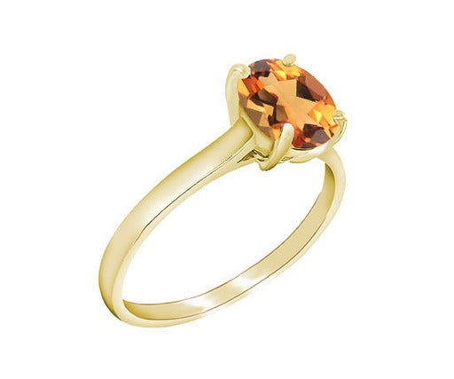 9Carat Yellow Gold Citrine Ring (November )Birthstone