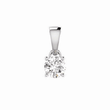 18Ct White Gold 0.25Ct Diamond Pendant