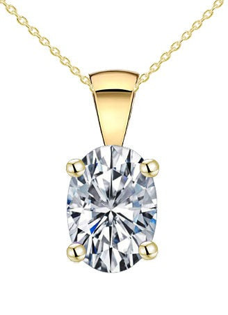 9Ct Yellow Gold Cubic Zirconia Pendant (April )