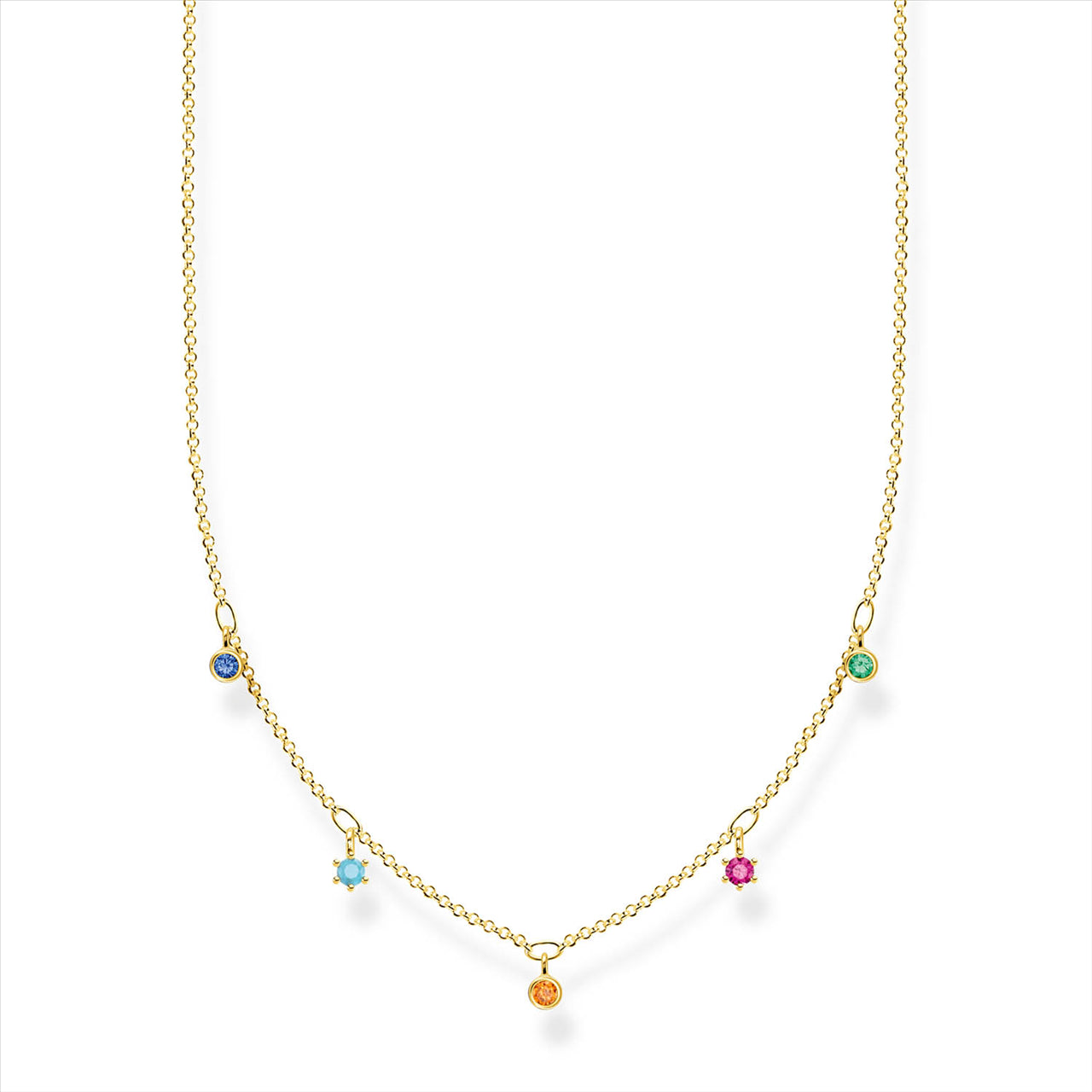 Thomas Sabo Multi Colour Cubic Zirconia Necklet