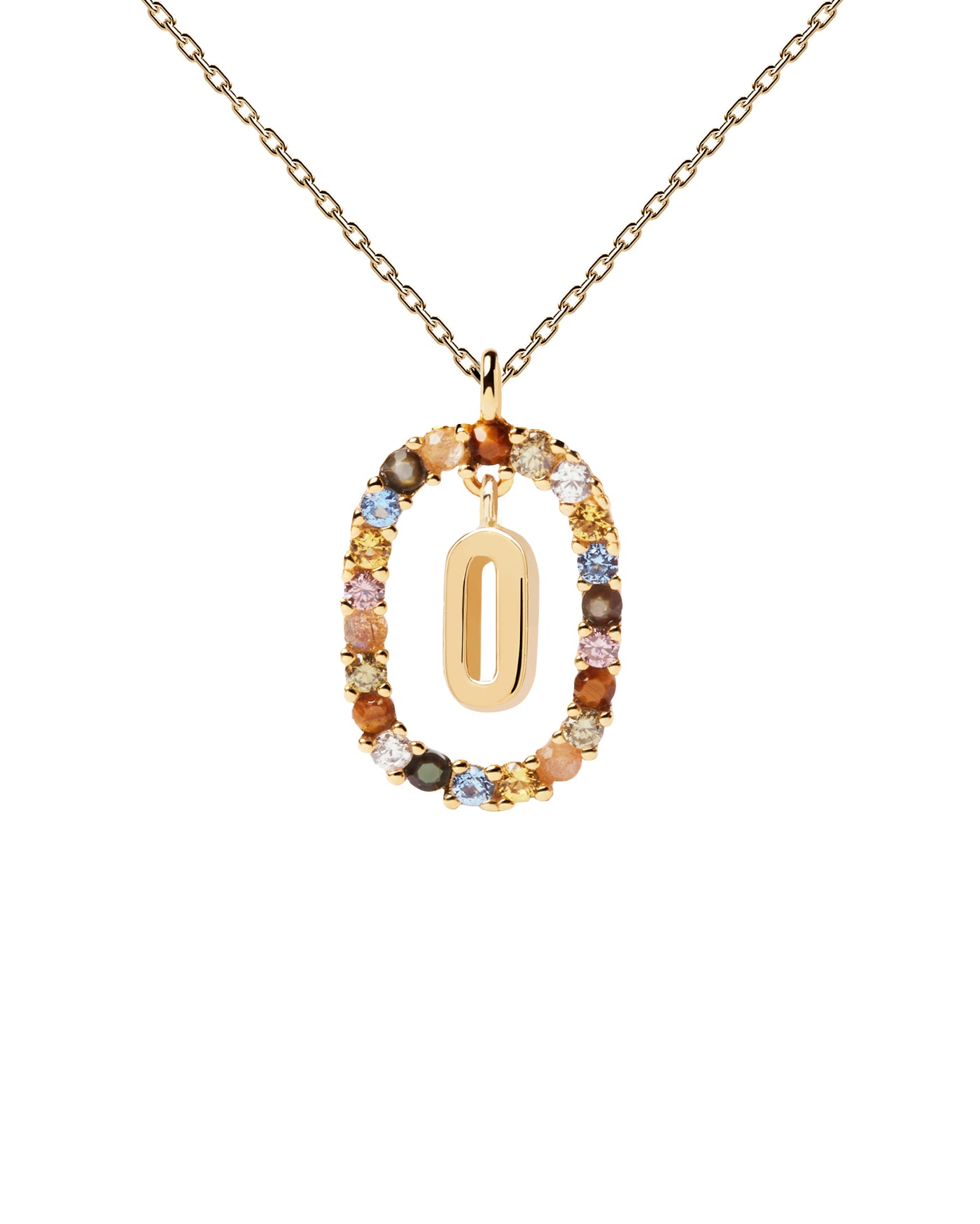 Pd Paola 18Ct Letter O Necklace
