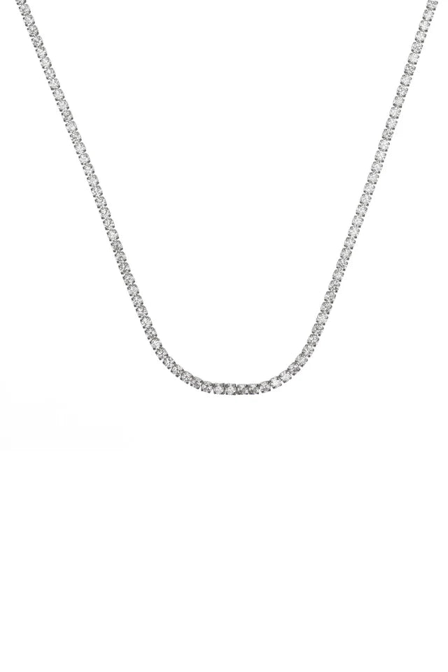 Sydney Soiree 2Mm Tennis Necklace 42Cm Ygp