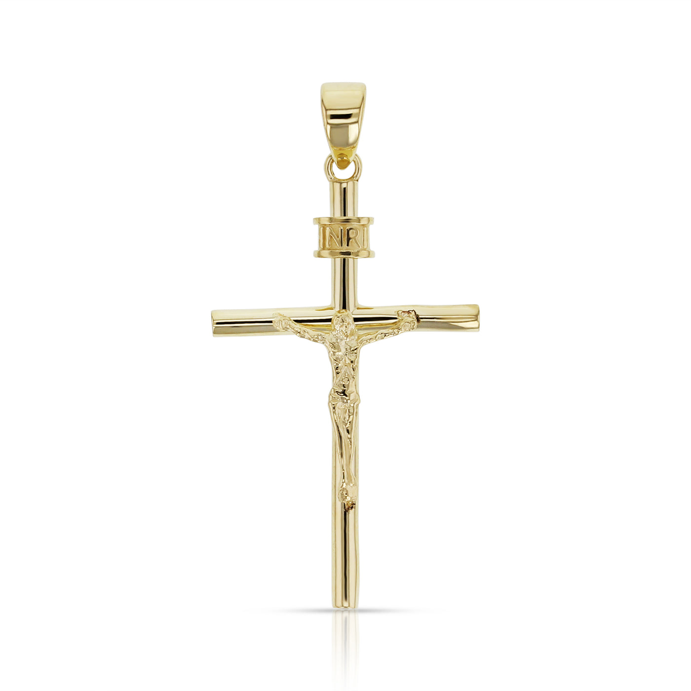 9Carat Yellow Gold Crusifix Cross Pendant