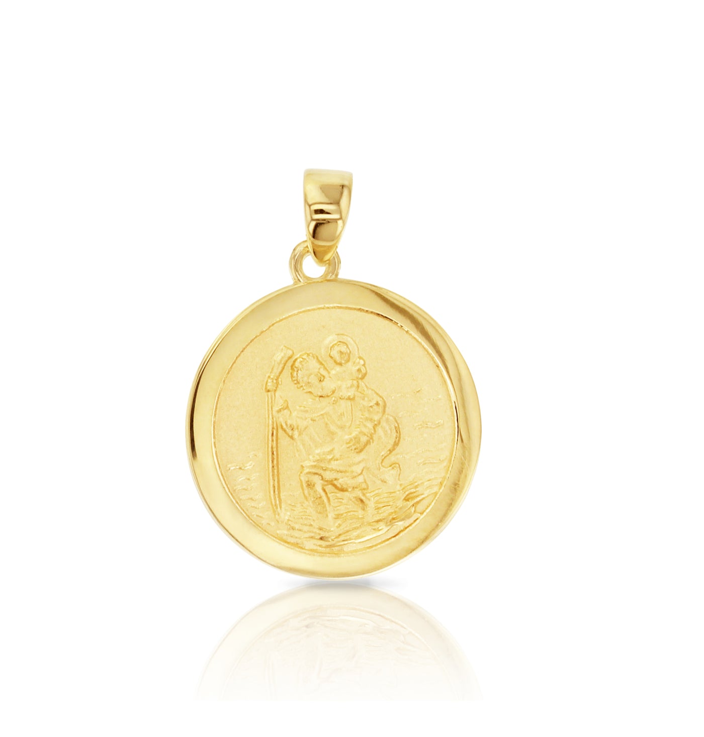 9Carat Yellow Gold St Christopher Medallion