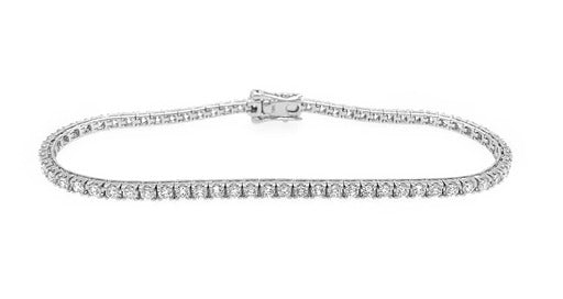 18Ct White Gold 3.000Ct Lab Grow Diamonds FG Colour Si Clarity Tennis Bracelet