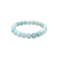 Amazonite 8Mm Gemstone Elastic Bracelet