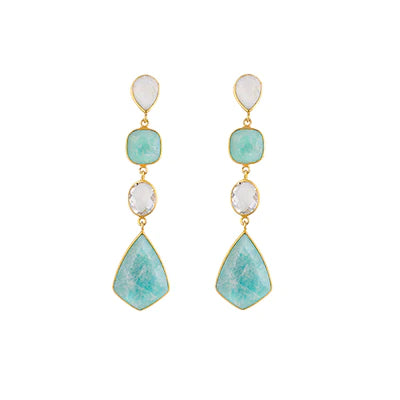 Bianc Sage Stud Earrings