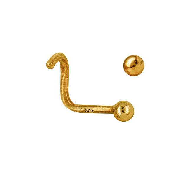 9CT 2.5MM NOSE STUD