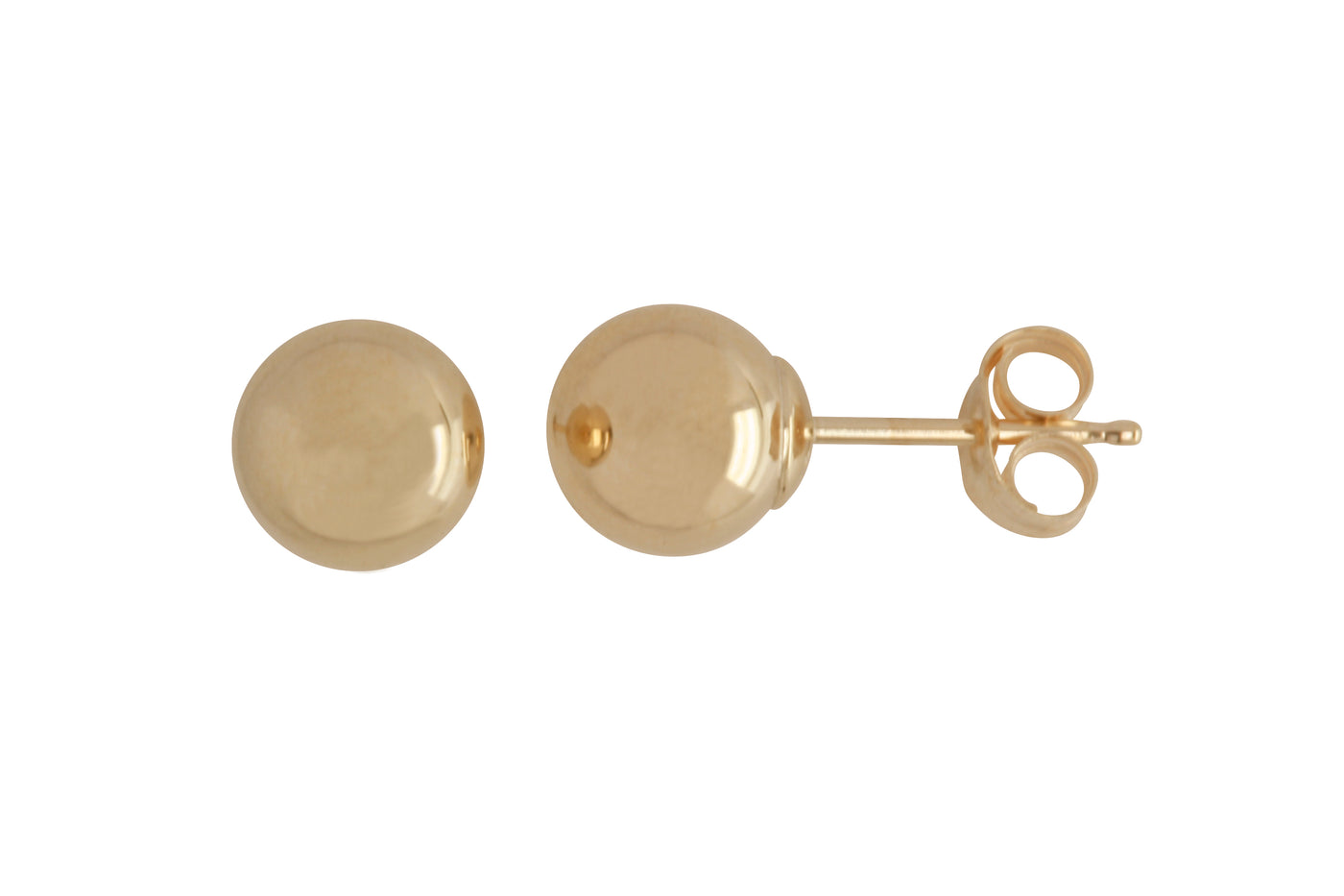 9Ct Yellow Gold 6Mm Ball Studs