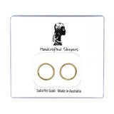 9 Carat Yellow Gold 8Mm Twist Sleepers