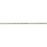 9 Carat Yellow Gold Oval Belcher Anklet