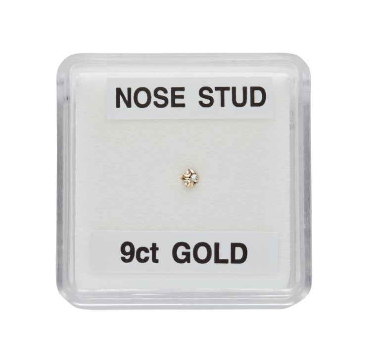 Dpi 9Ct Nose Stud With Cz