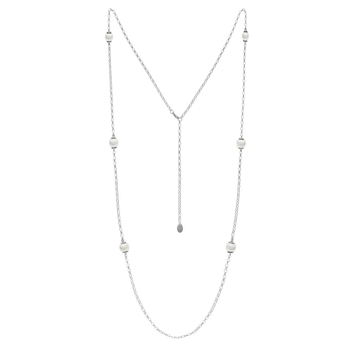 Silver 9-10Mm South Sea Pearls Necklace