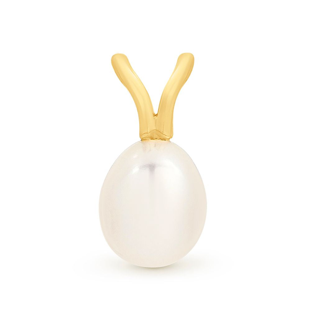 9K Yg Cult F/W Pearl Pendant Xmas23 0714