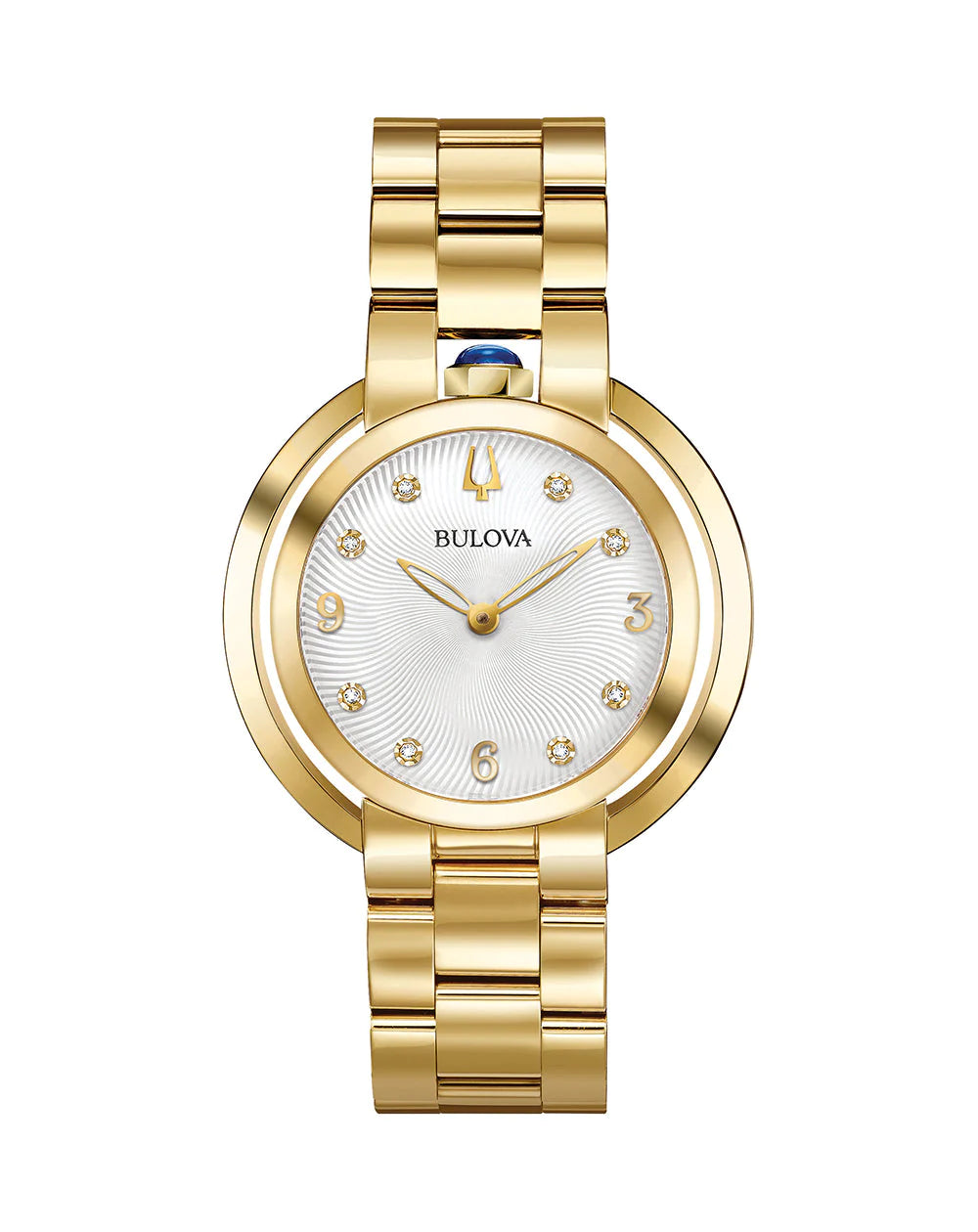 Bulova Rubaiyat Ladies Gold Plated Analoque Quartz Watch