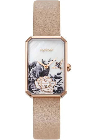 Englesrufer Romantic Garden Oblong Rose Gold Watch