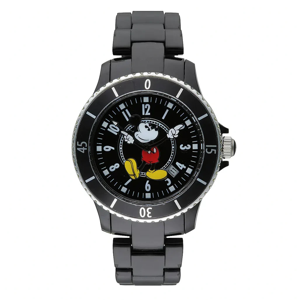 Disney Mickey Sports Black Analoque Quartz Watch