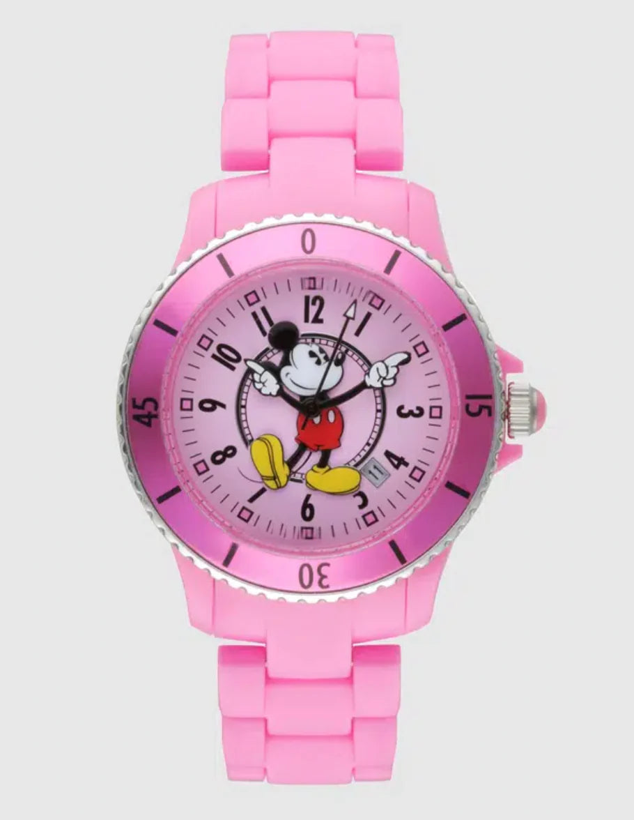 Disney Mickey Sports 40Mm Pink Analoque Watch