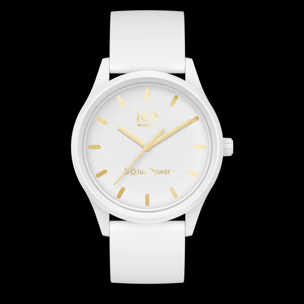 Ice Solar Power-White Gold-Small-3H Watch