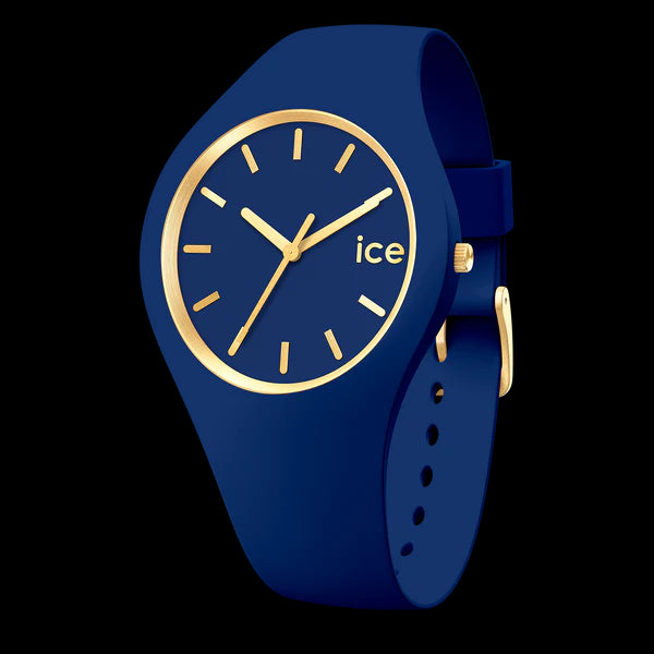 Ice Glam Brushed Lazuli Blue Medium Analoque Watch