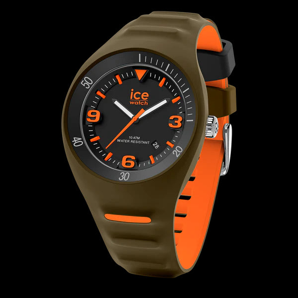 Ice P.Leclercq Khaki Orange Analoque Quartz Watch