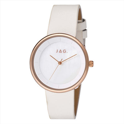 Jag Ally White Dial&Band Quartz Ladies Watch