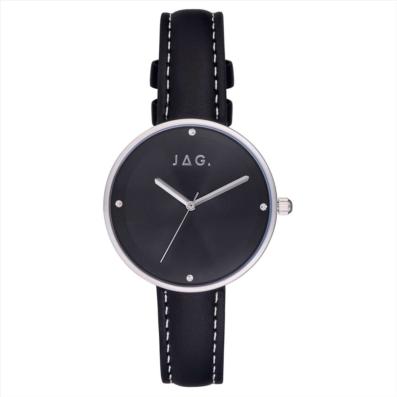 Jag Sarah Black Dial & Strap Quartz Ladies Watch