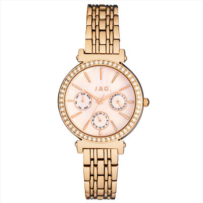 Jag Keira Rose Gold Quartz Ladies Dress Watch