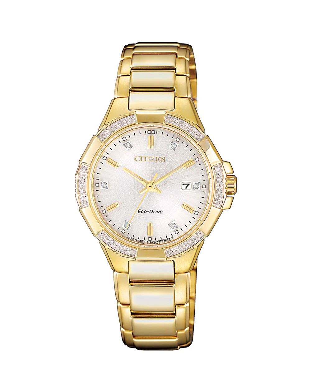 Citizen Eco Drive Diamonds G/P 100M Ladies Watch