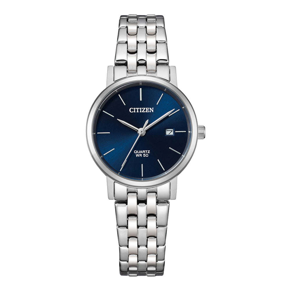 Citizen Ladies 50M Wr Quartz Watch With A Dark Blue Face