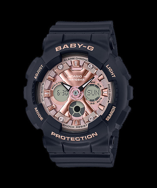 Baby G Duo 100M Pink & Black Watch