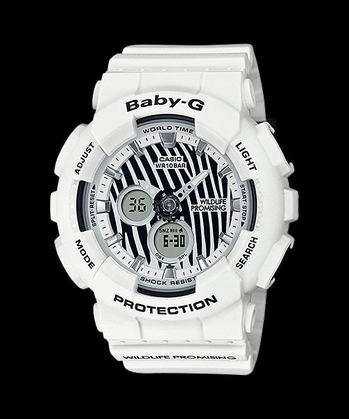 Baby G 100M Wildlife Zebra Stripe Watch