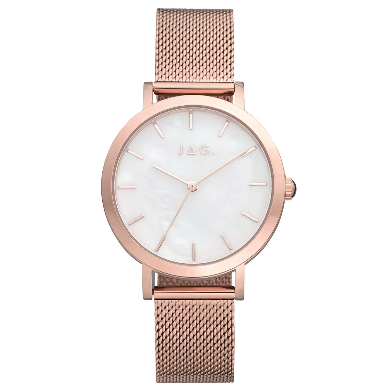 Jag Olivia Rose Gold Analoque Quartz Ladies Dress Watch