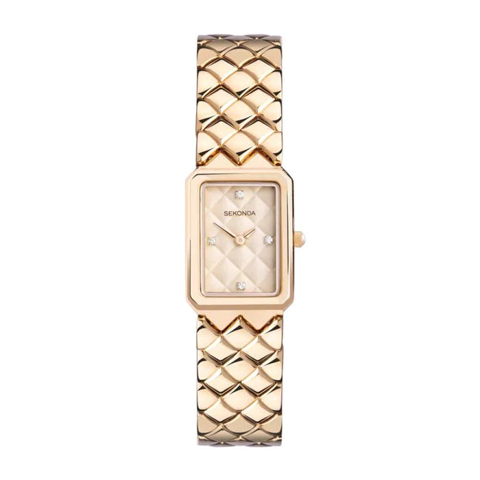 Sekonda Ladies Rose Gold Analoque Quartz Strap 20Mm Watch