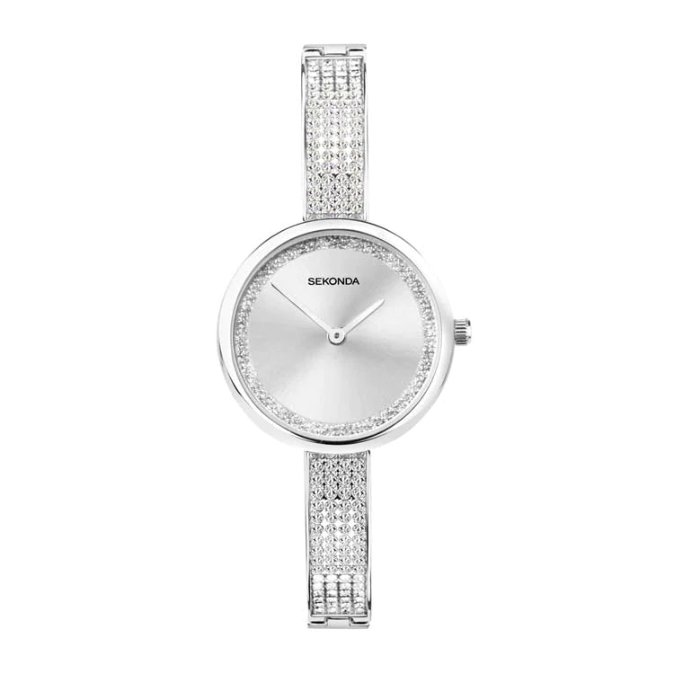 Sekonda Silver Ladies Analoque Quartz Sparkle Ss Di Ss Strp 29Mm Watch