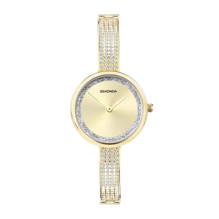 Sekonda Sparkle Gold Di Gold Strp 29Mm Analoque Quartz Watch