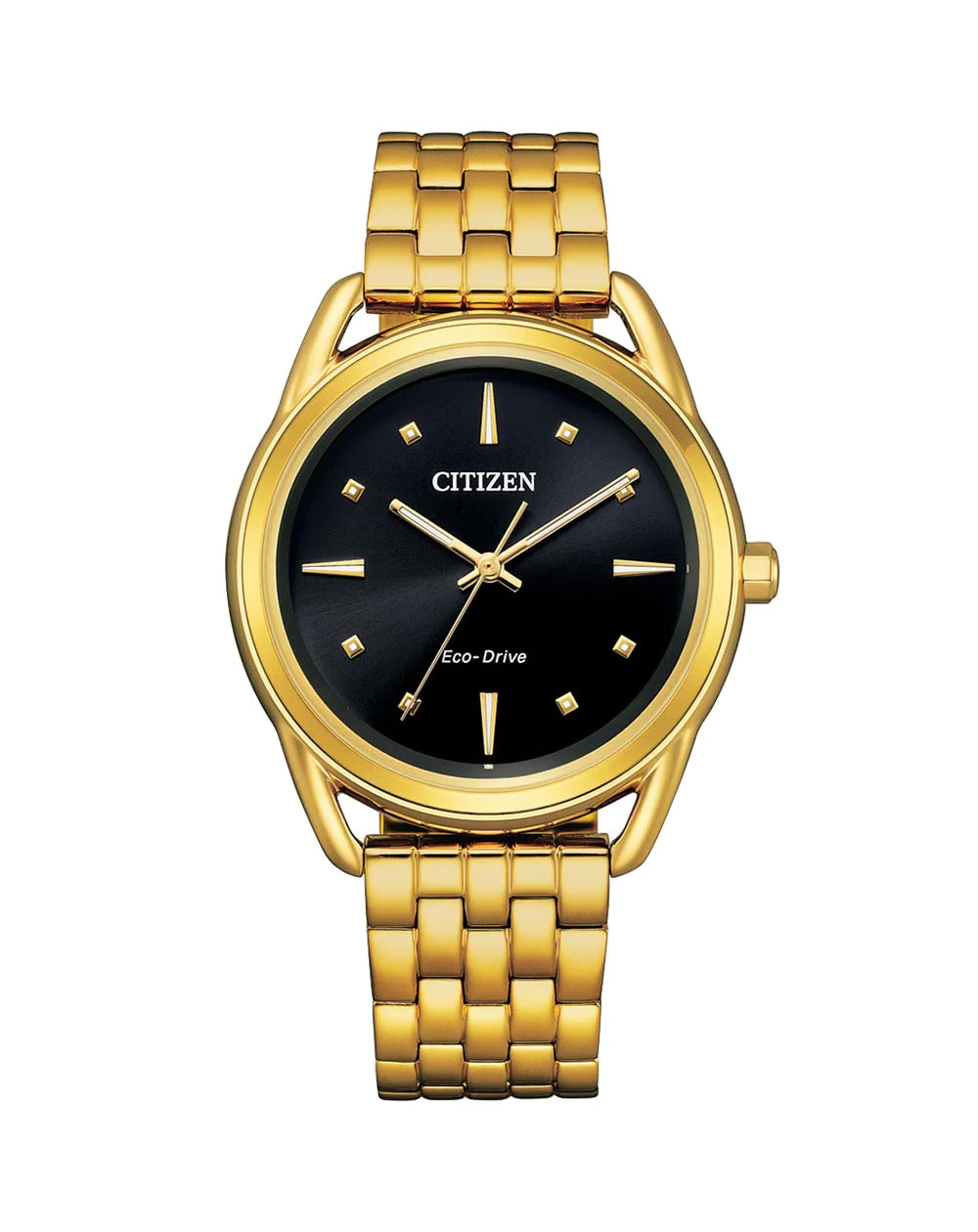 Citizen Eco Drive Gold Plated Sts Band Ladies Watch