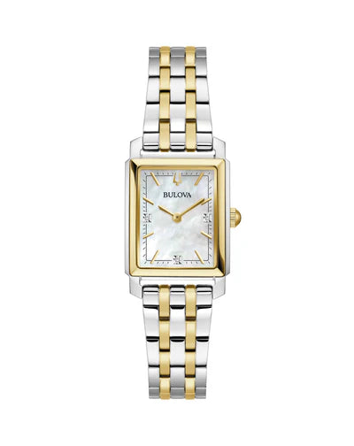 Bulova Lds Quartz Brlt Sstt Wr