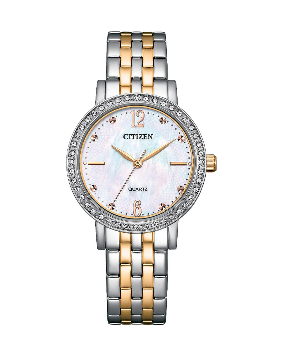 Citizen Lds Quartz Brlt Sstt Wr50