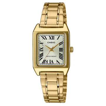 Casio Analogue,Goldtone Stainless Steel Band