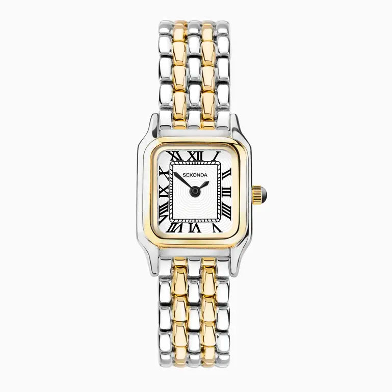 Sekonda Monica White Dial Gold Silver Bracelet 20Mm