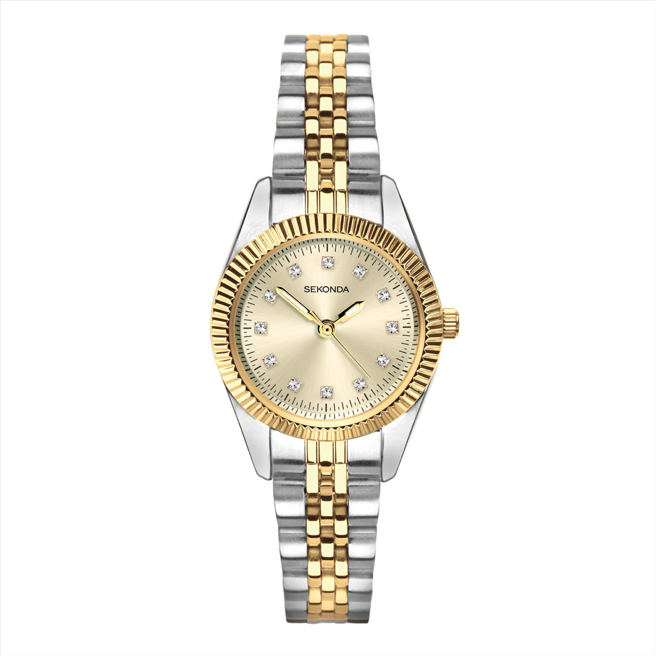 Sekonda Francis Champaign Stainless Steel Two Tone Bracelet - L 26Mm