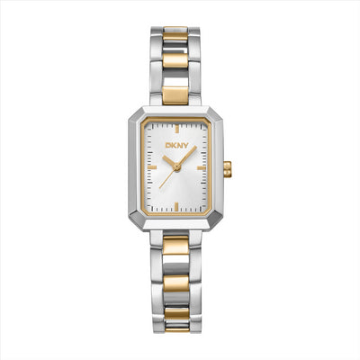 DKNY Uptown Midi Silver Dial Two Tone Bracelet 22.35.5Mm