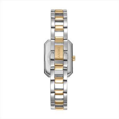 DKNY Uptown Midi Silver Dial Two Tone Bracelet 22.35.5Mm